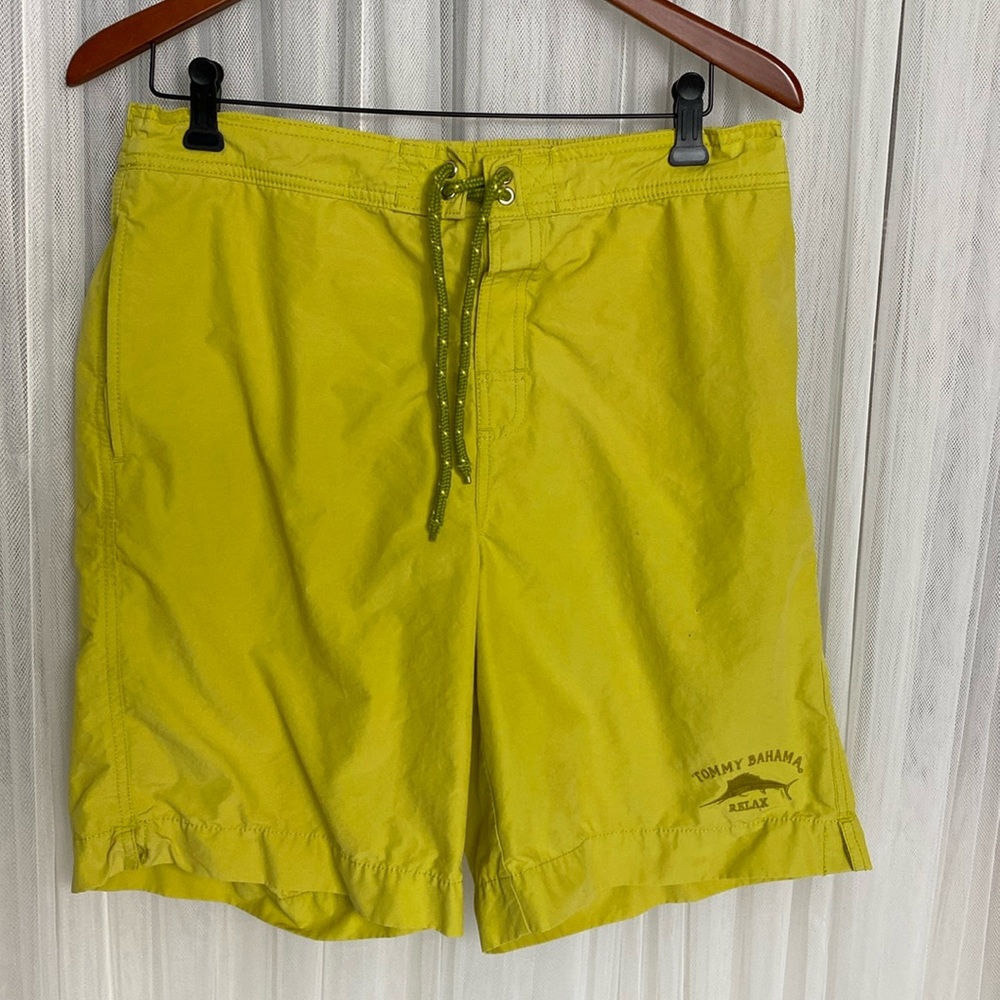 Tommy Bahama short, board, swim, men’s trunks colour chartreuse! Size S